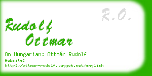 rudolf ottmar business card